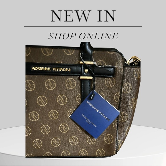 Adrienne Vittadini  Brown Designer Tote Bag - Picture 4 of 4